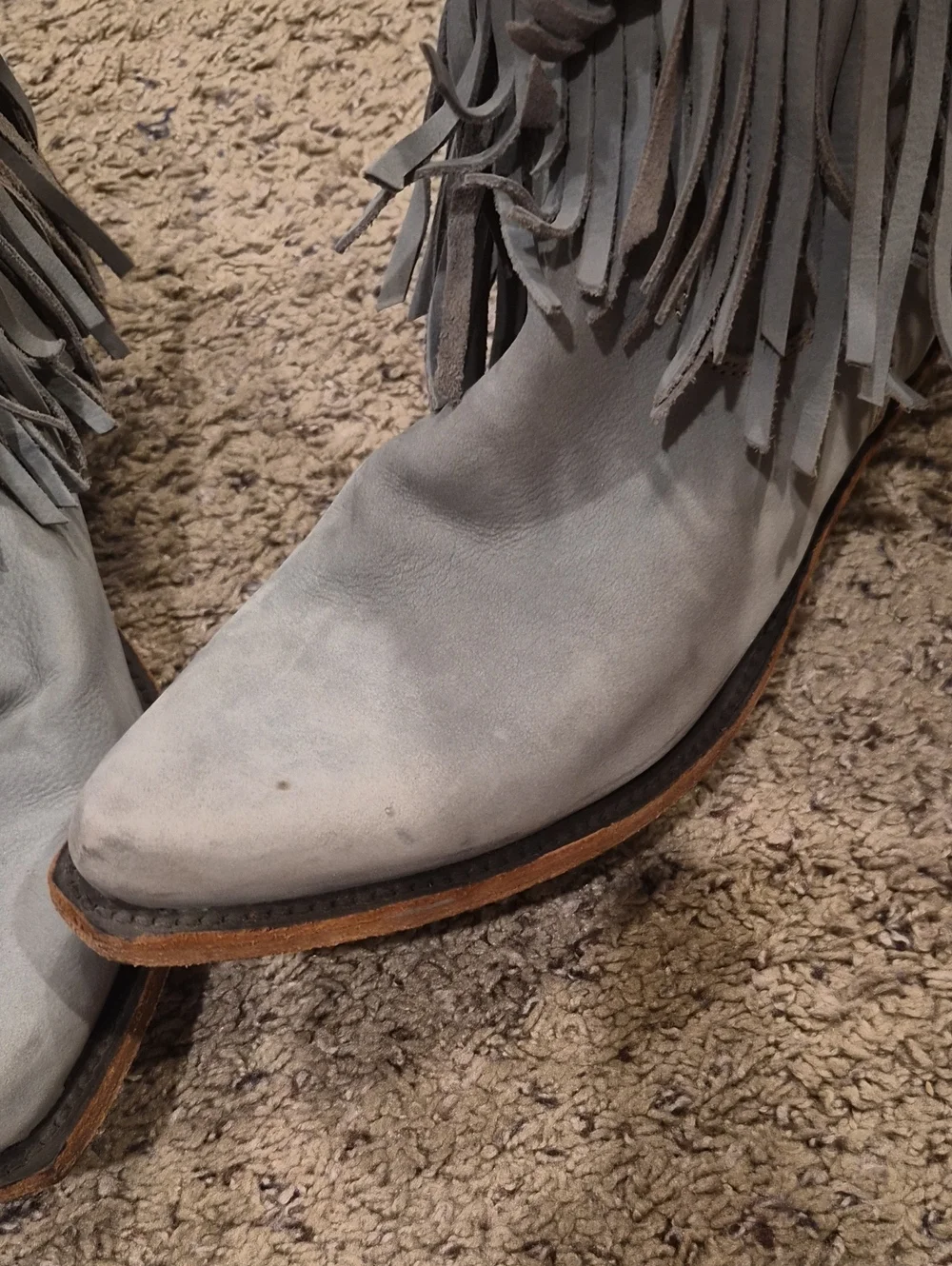 Liberty Black Fringe Spirit Of The West Fringe Boots, Size 10